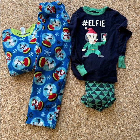Boys Youth Holiday, Winter Sz 7/8 Pjs Lot, Gap and Children’s Place - Picture 1 of 3